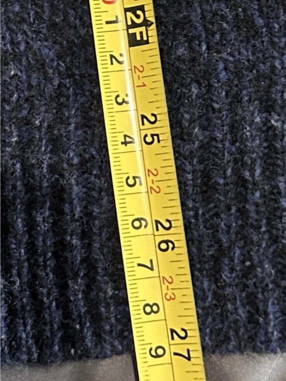 Geoffrey Beene Crewneck Sweater with Gold and Gray Stripes 100% lambs wool